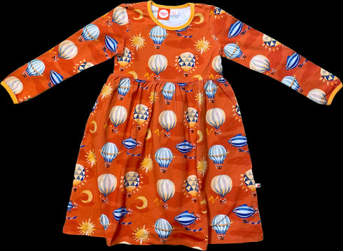 Kleid aus Bio-Jersey Heißluftballons