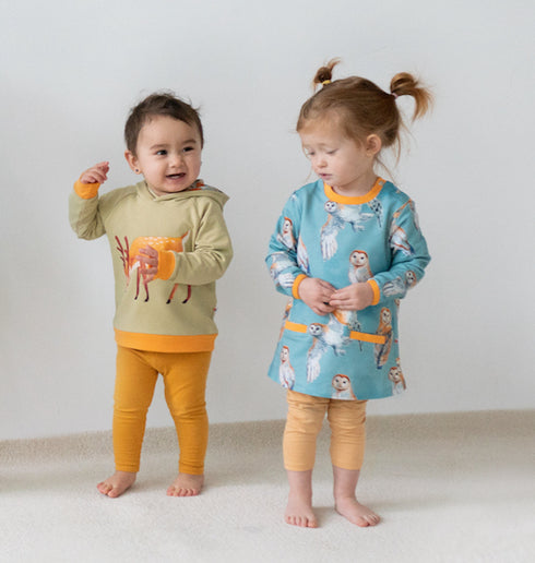 Kleid mit Taschen Owls