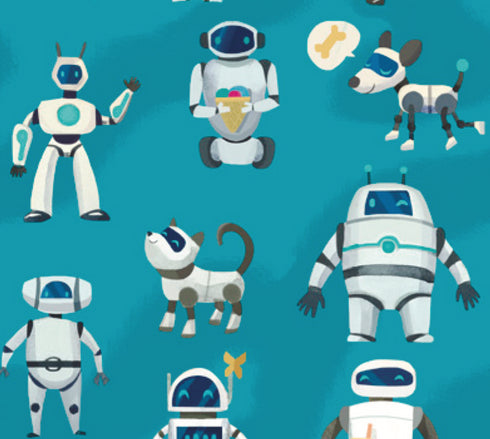 Hoodie Zipper Robots