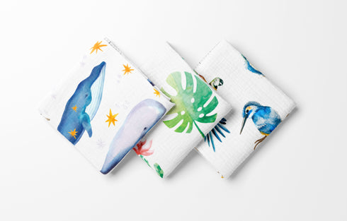 Premium Musselintuch – Natur (120x120cm)