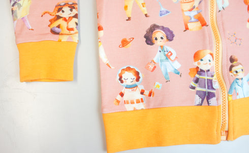 Hoodie Zipper Supermädchen