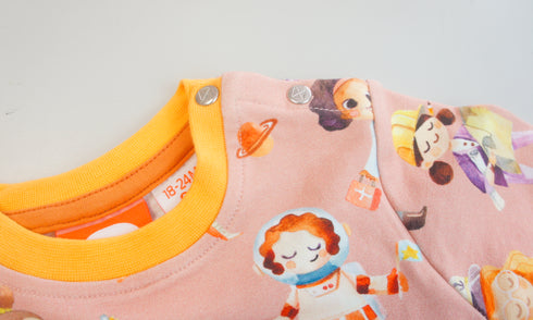 Kleid aus Bio-Jersey Supermädchen