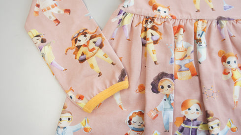 Kleid aus Bio-Jersey Supermädchen