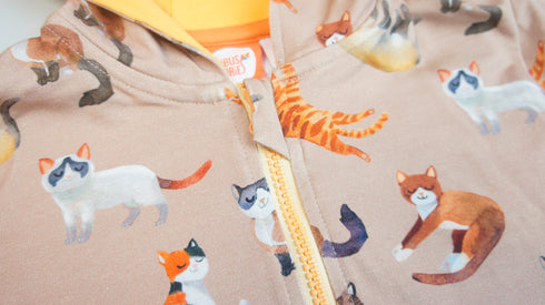 Hoodie Zipper Katzen