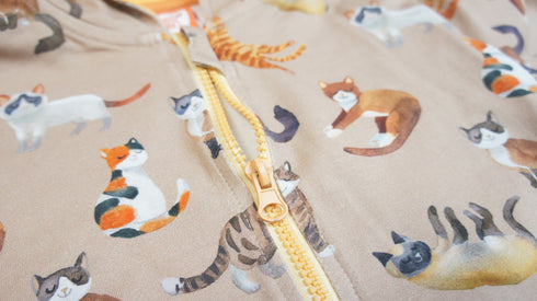 Hoodie Zipper Katzen