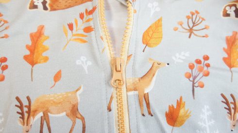 Hoodie Zipper Waldtiere