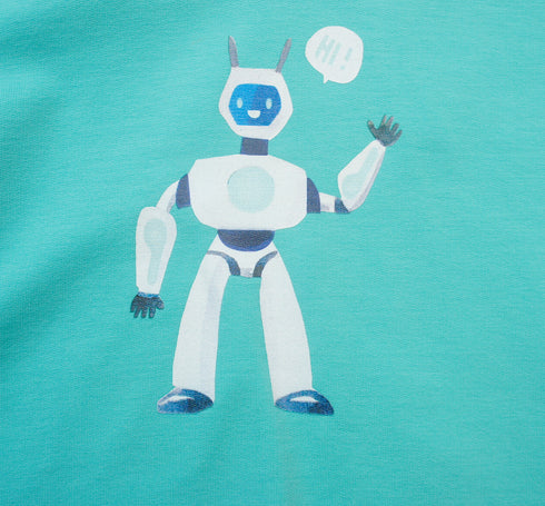 Hoodie mit Kapuze mit Print Robots