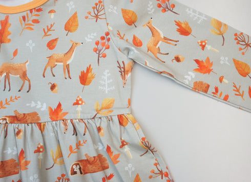 Kleid aus Bio-Jersey Wald