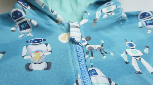 Hoodie Zipper Robots