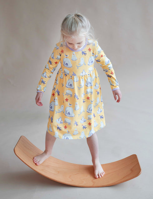 Kleid aus Bio-Jersey Polar Play