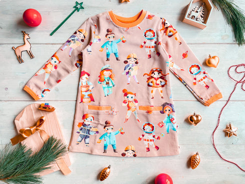 Kleid Supermädchen Rosé