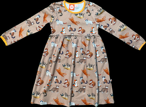 Kleid aus Bio-Jersey Cats