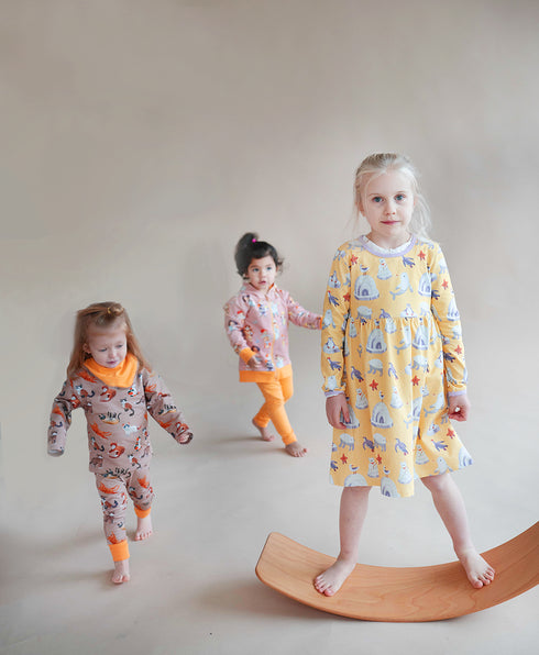 Kleid aus Bio-Jersey Polar Play