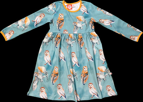 Kleid aus Bio-Jersey Owls