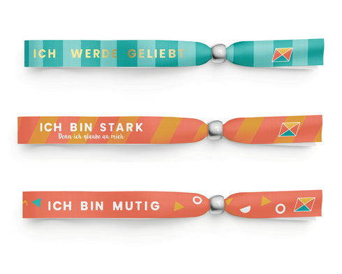 Affirmationsarmbänder für Kinder - Set