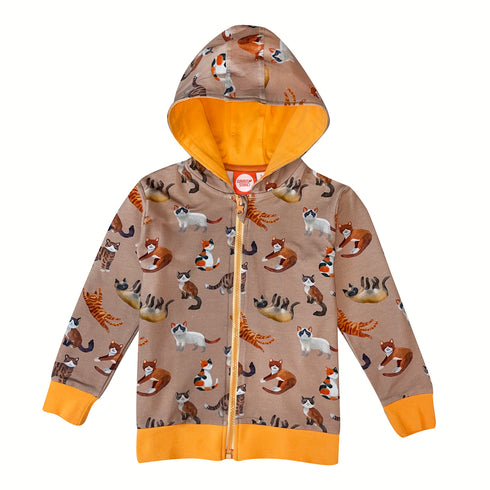 Hoodie Zipper Katzen
