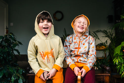 Hoodie mit Kapuze mit Print Forest